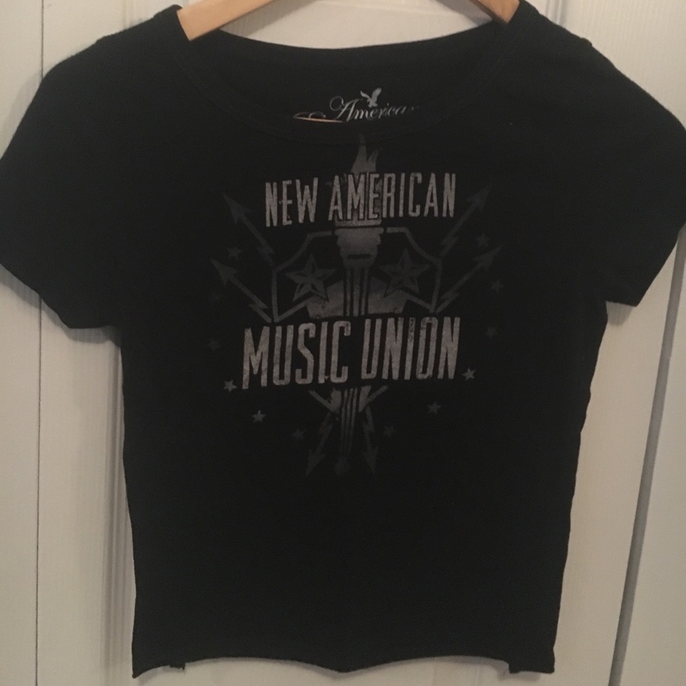 New American Music Union Vintage Cropped Top